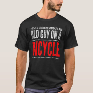 T-shirt Vélo Verrouiller Ne Sous-Estime Jamais Un Vieux Ho