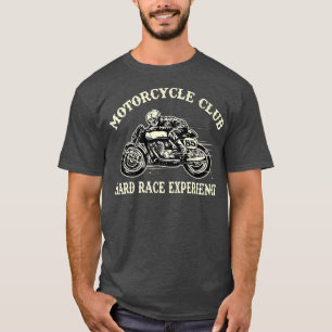 T-shirt Vélo vintage Motorcycle Club Dur Race Experience