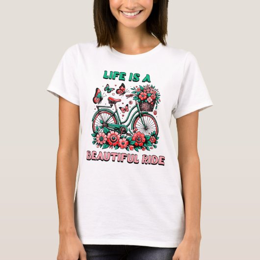 T-shirt Vélo vintage pour femmes (Devant)