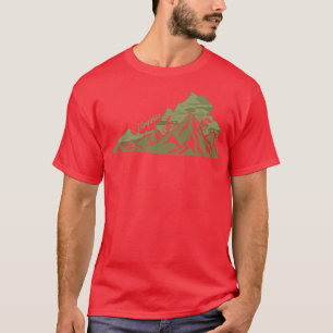 T-shirt Vélo Virginia State Outline Mountain Biking VA Bik