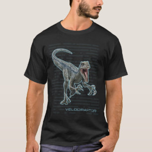 T-shirt vélocirapteur jurassique