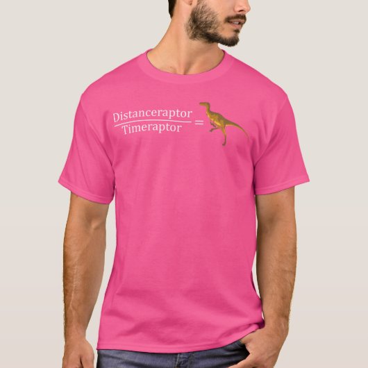 T-shirt Velociraptor Math Funny Dinosaur Velocity Formula (Devant)