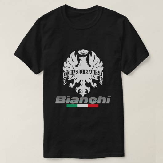 T-shirt Vélos Bianchi Edoardo Bianchi Passione Celeste (Design devant)
