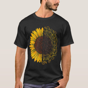 T-shirt Vélos Sunflower vélo Lover vélo vélo cadeau