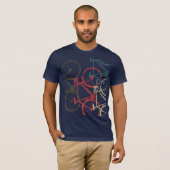 T-shirt Vélos superposés cool (Devant entier)