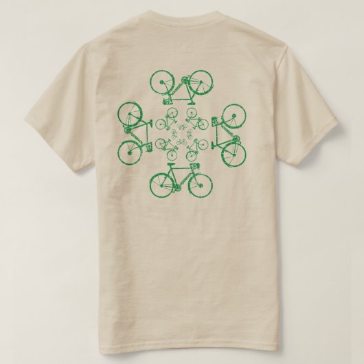 T-shirt Vélos verts (Design dos)