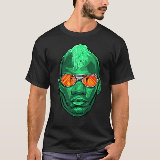 T-shirt Velours Vert (Devant)