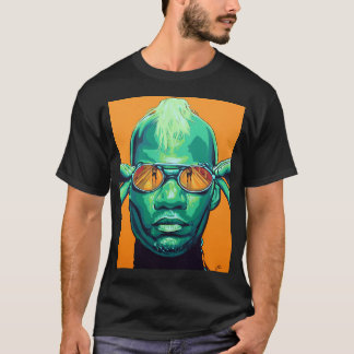 T-shirt Velours Vert