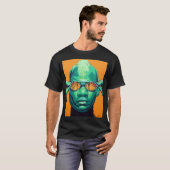 T-shirt Velours Vert (Devant entier)
