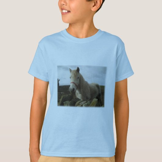T-shirt velu de cheval (Devant)