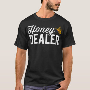 T-shirt Vendeur de miel Retro Honeycomb Abeilles de miel D