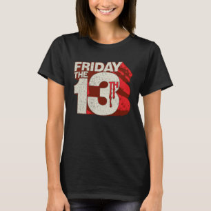T-shirt Vendredi 13 Logo 3D empilé saignant