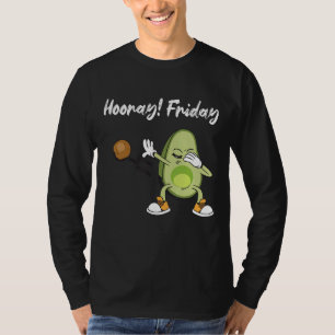 T-shirt Vendredi de vendredi Avocado Dabbing Vegan Food