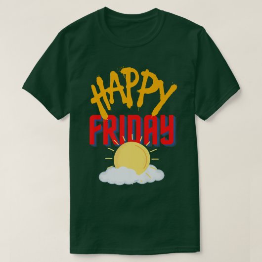 T-shirt Vendredi heureux (Design devant)