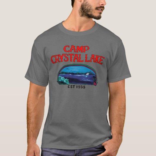 T-shirt Vendredi le 13e Camp Crystal Lake Conseiller garço (Devant)