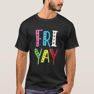 T-shirt Vendredi Prof Week-end Rentrée Scolaire Vendredi