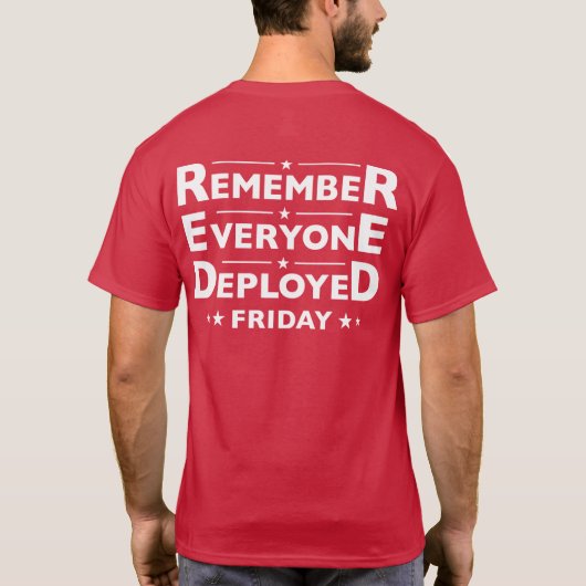 T-shirt vendredi rouge (Dos)