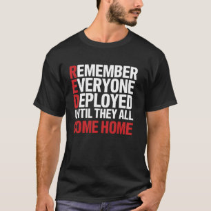 T-shirt Vendredi rouge Se souvenir de tous les militaires
