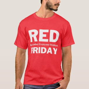 T-shirt Vendredi rouge souvenez-vous de tous ceux qui sont