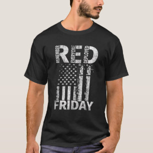 T-shirt Vendredi Rouge Souvenez-vous de tout le monde dépl