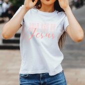 T-shirt Vendu Aux Femmes Blanches Basées Sur La Foi Jésus