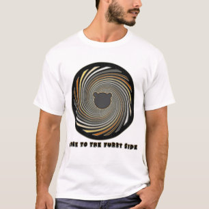 T-shirt Venez à la chemise latérale velue