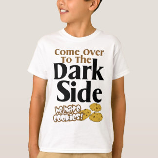 T-shirt Venez au côté en noir
