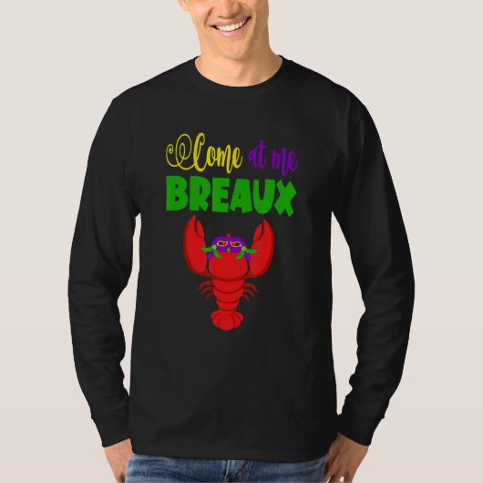 T-shirt Venez Au Me Breaux Classique Crawfish Avec Masque (Devant)