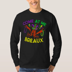 T-shirt Venez Au Me Breaux Crawfish Jester Beads Mardi Gra