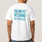 T-shirt Venez Voler Avec Moi — Ballard Elks Sky Lounge ! (Dos)