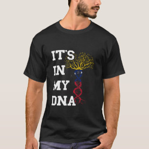 T-shirt Venezuela C'est Dans Mon ADN Arbre Molécule Vénézu