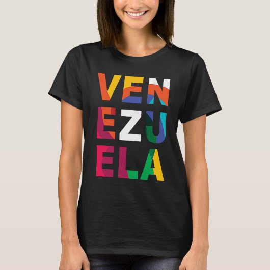 T-shirt Venezuela coloré (Devant)