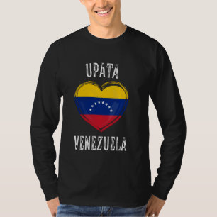 T-shirt Venezuela Drapeau Coeur Upata Ville
