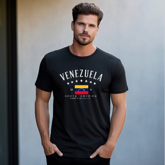 T-shirt Venezuela | Drapeau du Venezuela Longitude Moderne