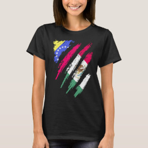 T-shirt Vénézuéla Drapeau Mexique Gros Patriot Pays Bande