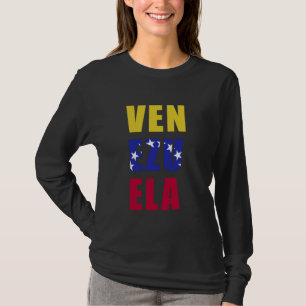 T-shirt Venezuela Fière des racines vénézuéliennes Drapeau