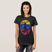 T-shirt Venezuela Flag Baseball Hitter Venezuelan Flag (Devant entier)