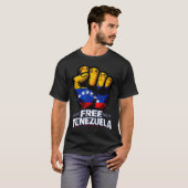 T-shirt Venezuela Flag Venezuela Libre 2026  (Devant entier)