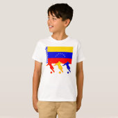 T-shirt Venezuela - Joueurs de football (Devant entier)