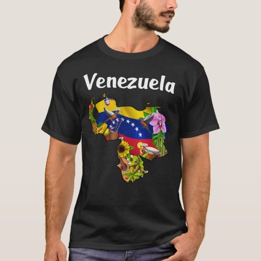 T-shirt Venezuela Map (Devant)