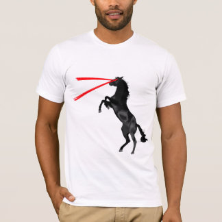 T-shirt Vengeur de rouge de cheval de laser