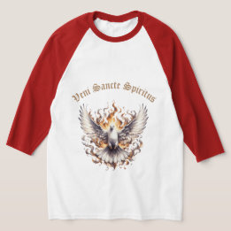 T-shirt Veni Sancte Spiritus - Venez Saint Esprit Raglan