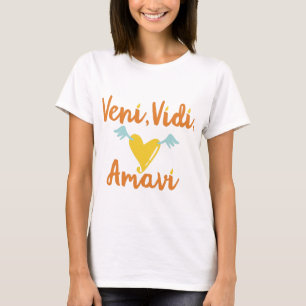 T-shirt Veni. Vidi. Amavi. On est partis. Wsaw. We loved
