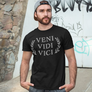 T-shirt Veni Vidi Vici à Faux Antique Gold Funny