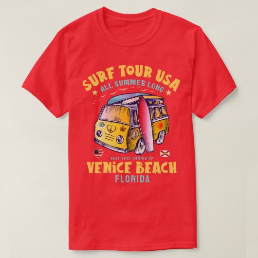 T-shirt Venice Beach Floride (Design devant)