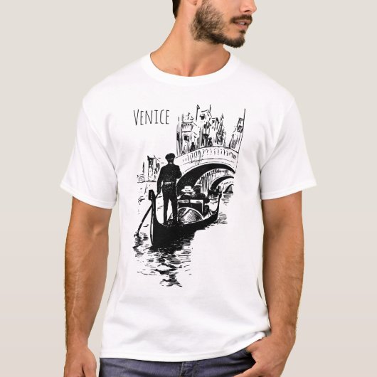 T-shirt Venice Mens Italie Chemise à thème (Devant)
