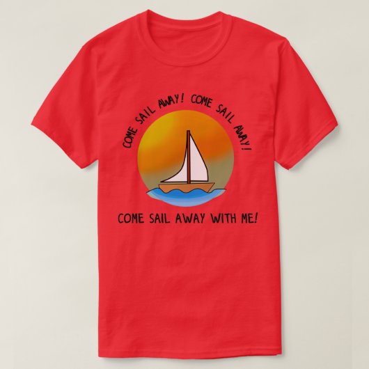 T-shirt Venir Sail Ailleurs Styx Design (Design devant)