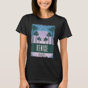 T-shirt Venise Californie CA Vintage Vaporwave Rétro 80s