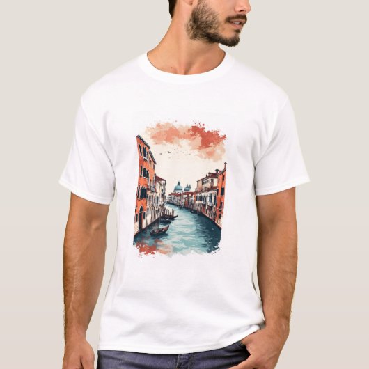 T-shirt Venise, Italie (Devant)