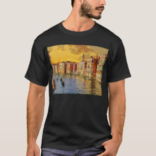 T-shirt Venise Italie Gondola Waterway Building #15